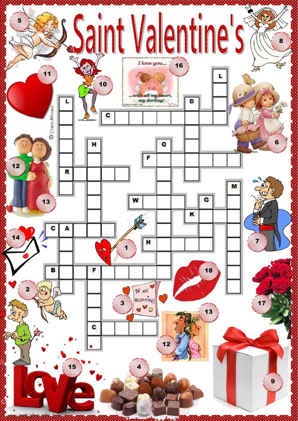 St. Valentine's crossword