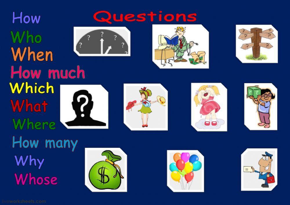 Questions exercise Live Worksheets
