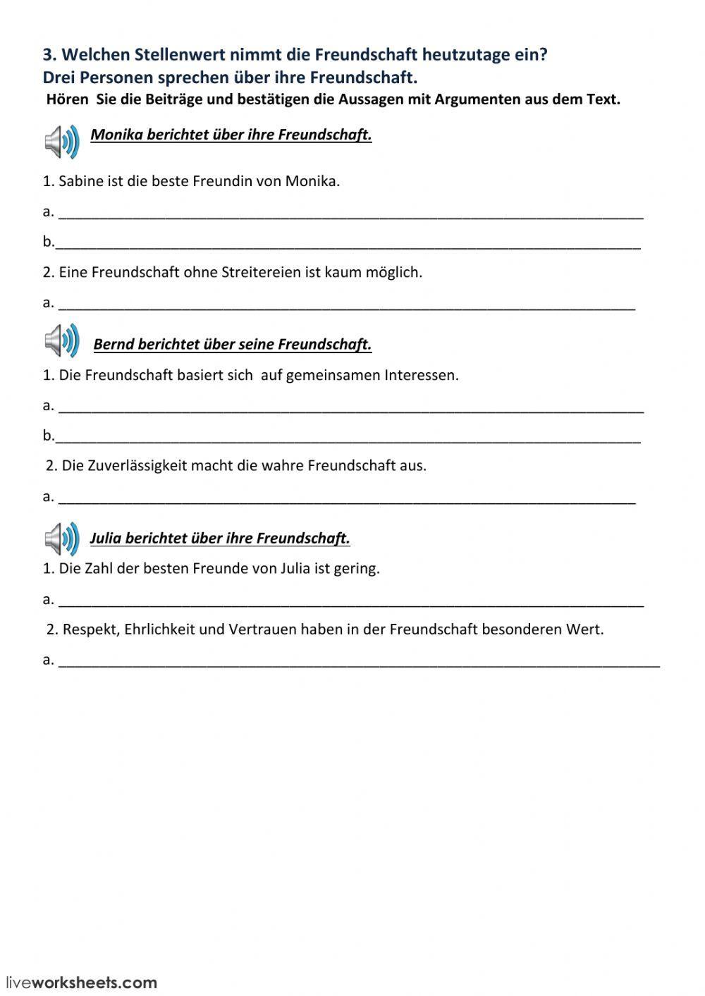 Der Bekannte oder der Freund?