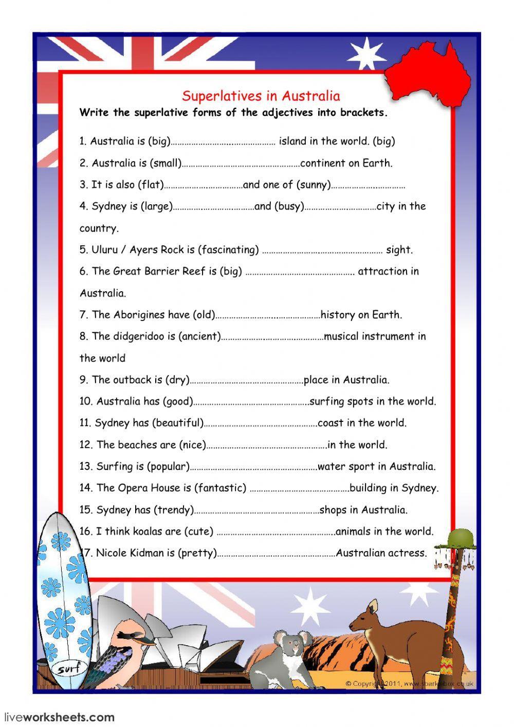 Superlatives in australia