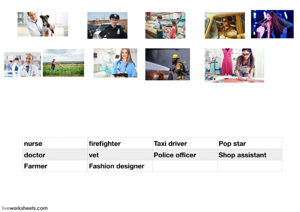 Jobs and occupations