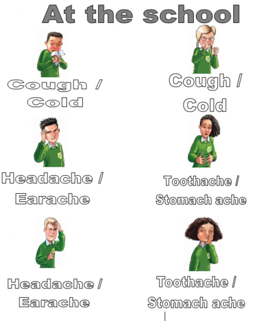 At the school. Select