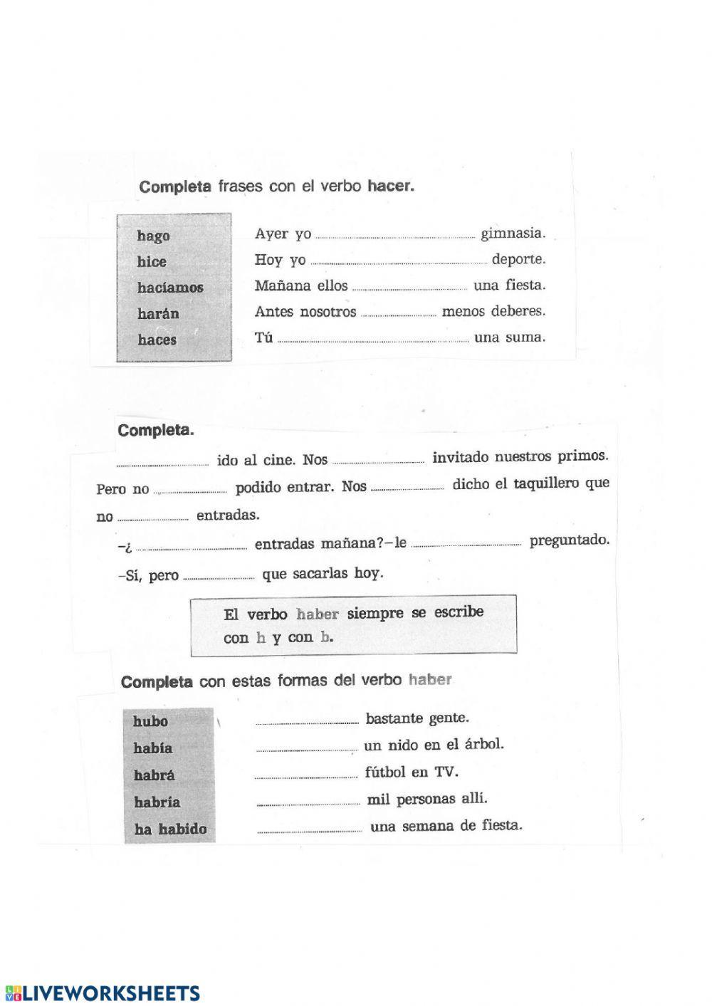 Ortografía: haber y a ver