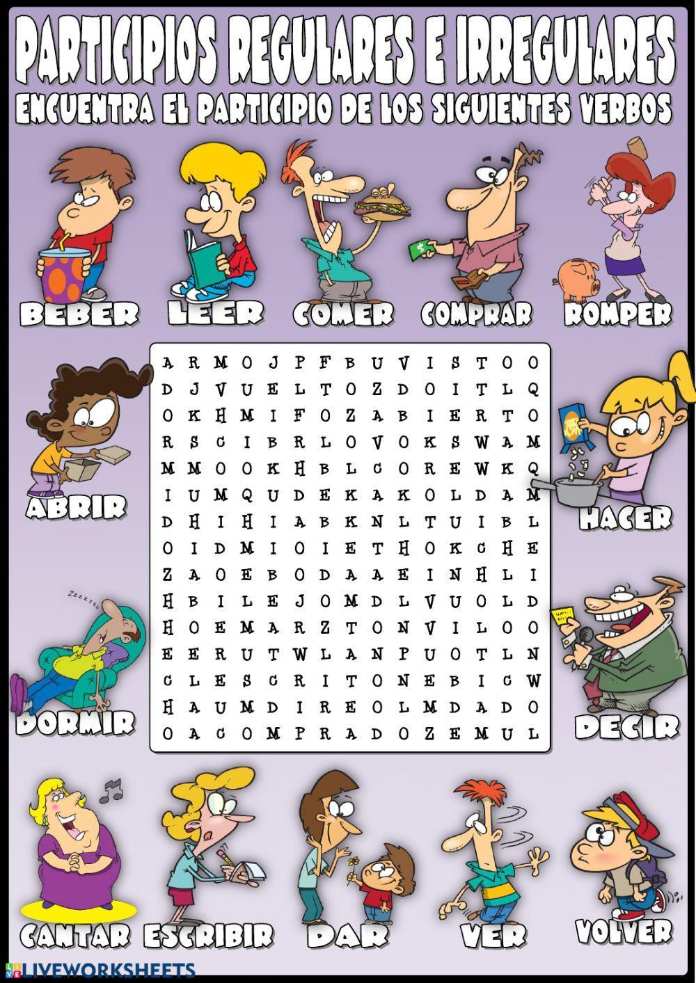 Participios regulares e irregulares