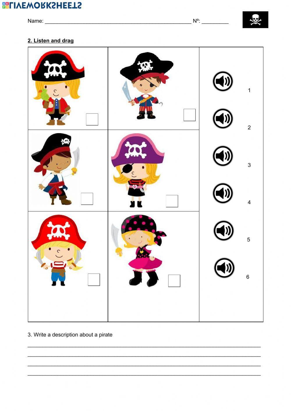 The pirates (Present Continuous - Present Simple)