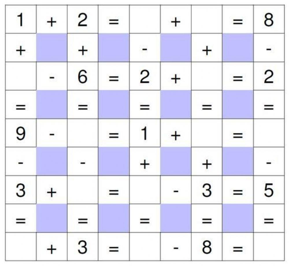Math crossrword Math crossrword