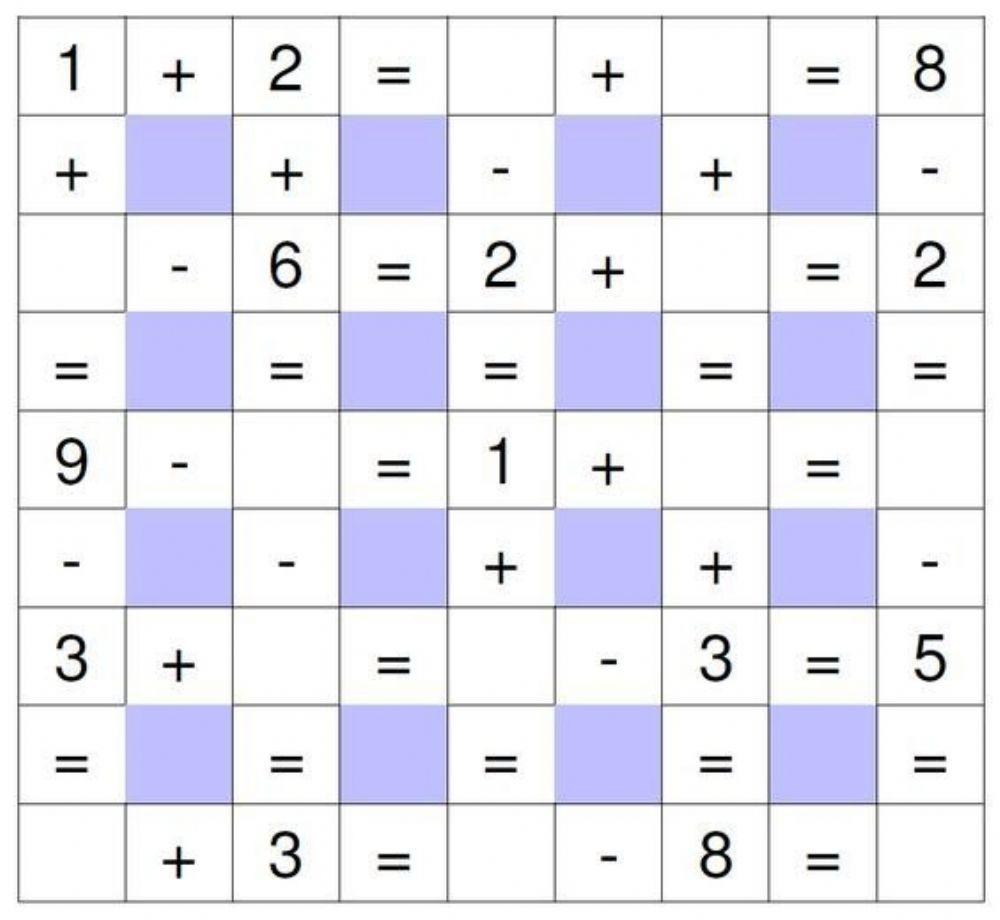 Math crossrword