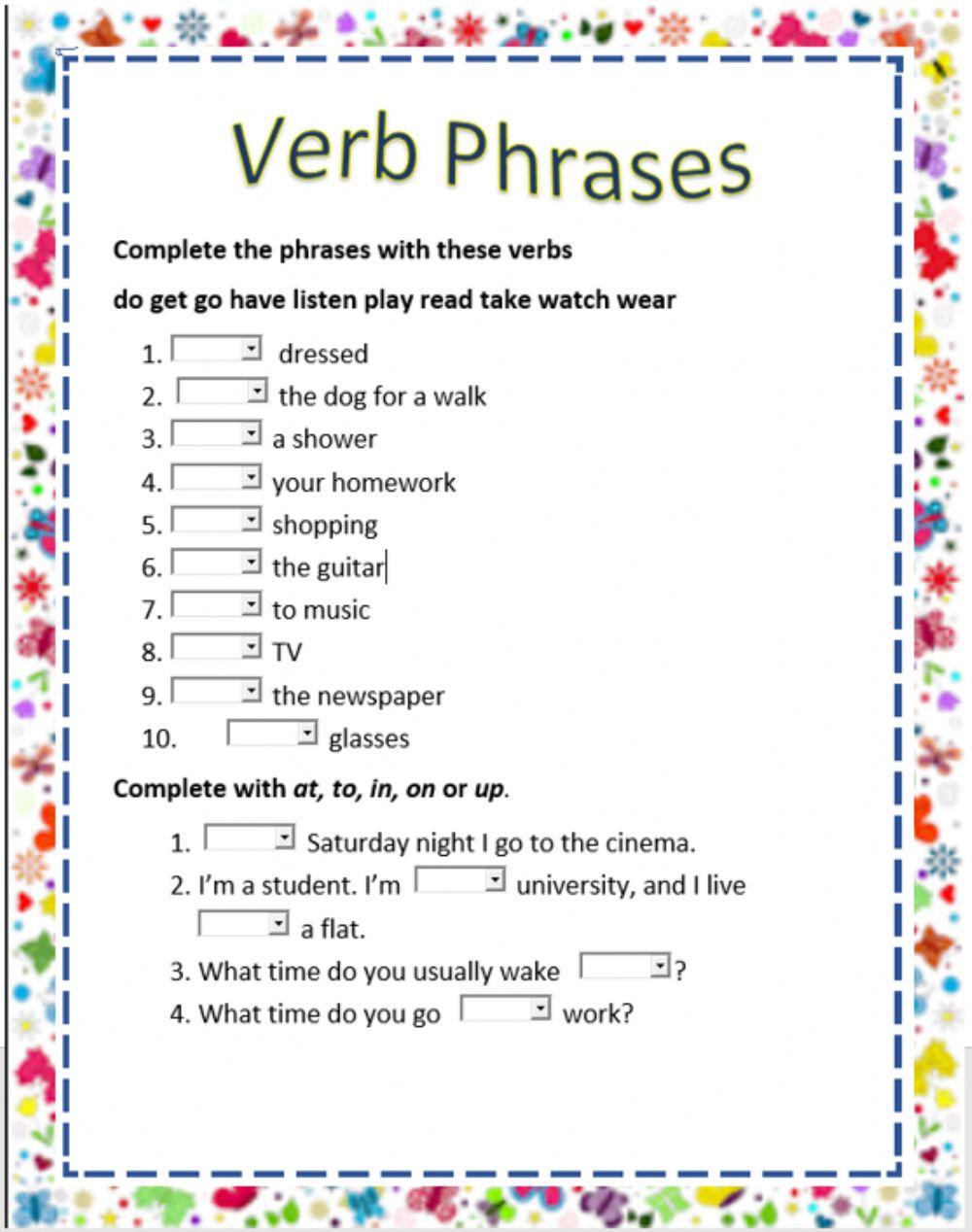 Verb Phrases