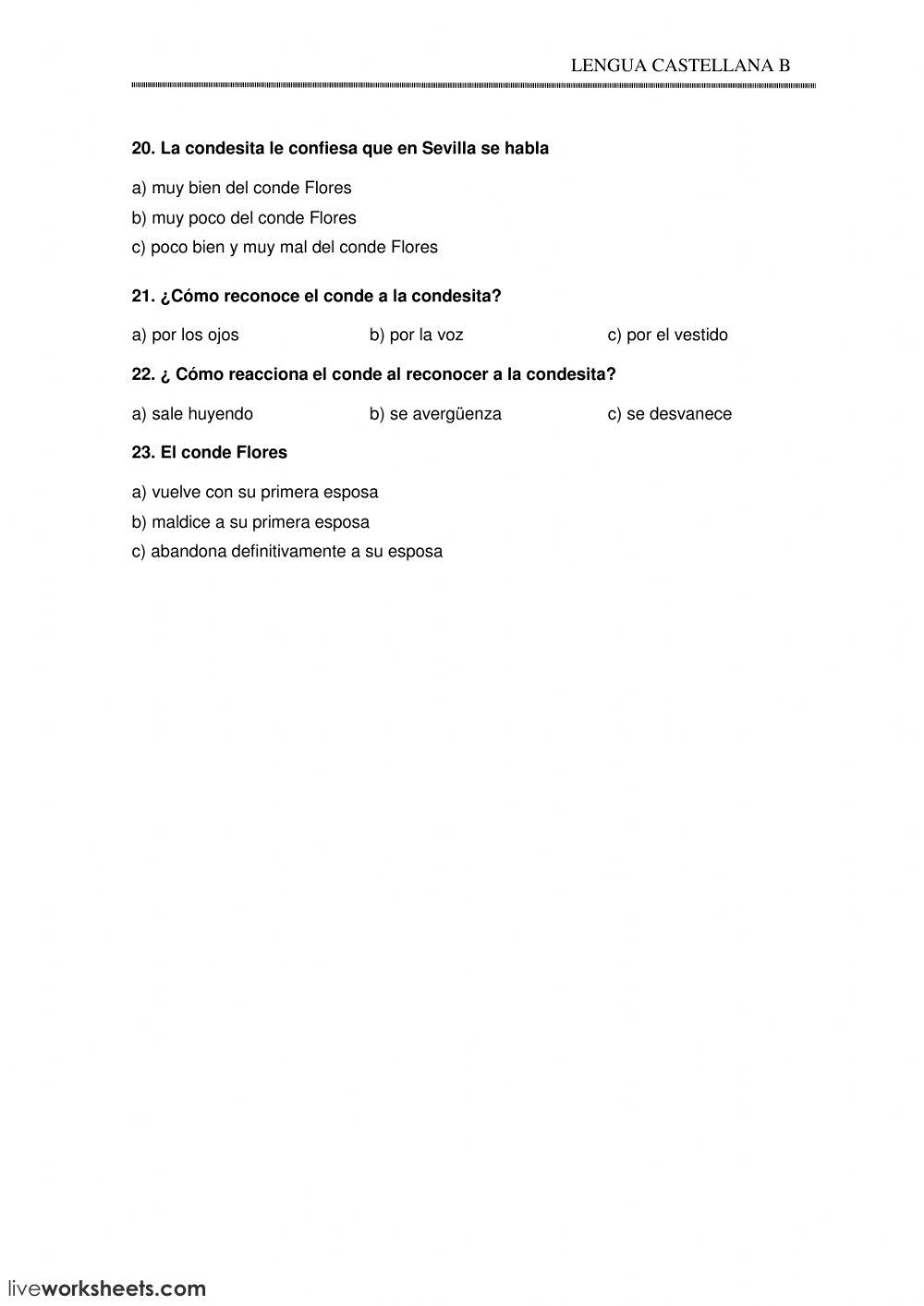 Romance la condesita