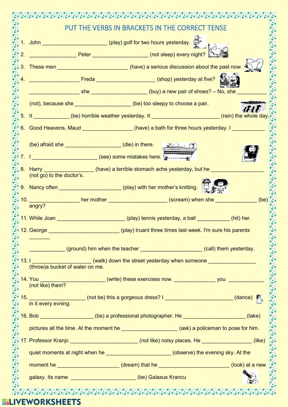 Mixed tenses Mixed tenses