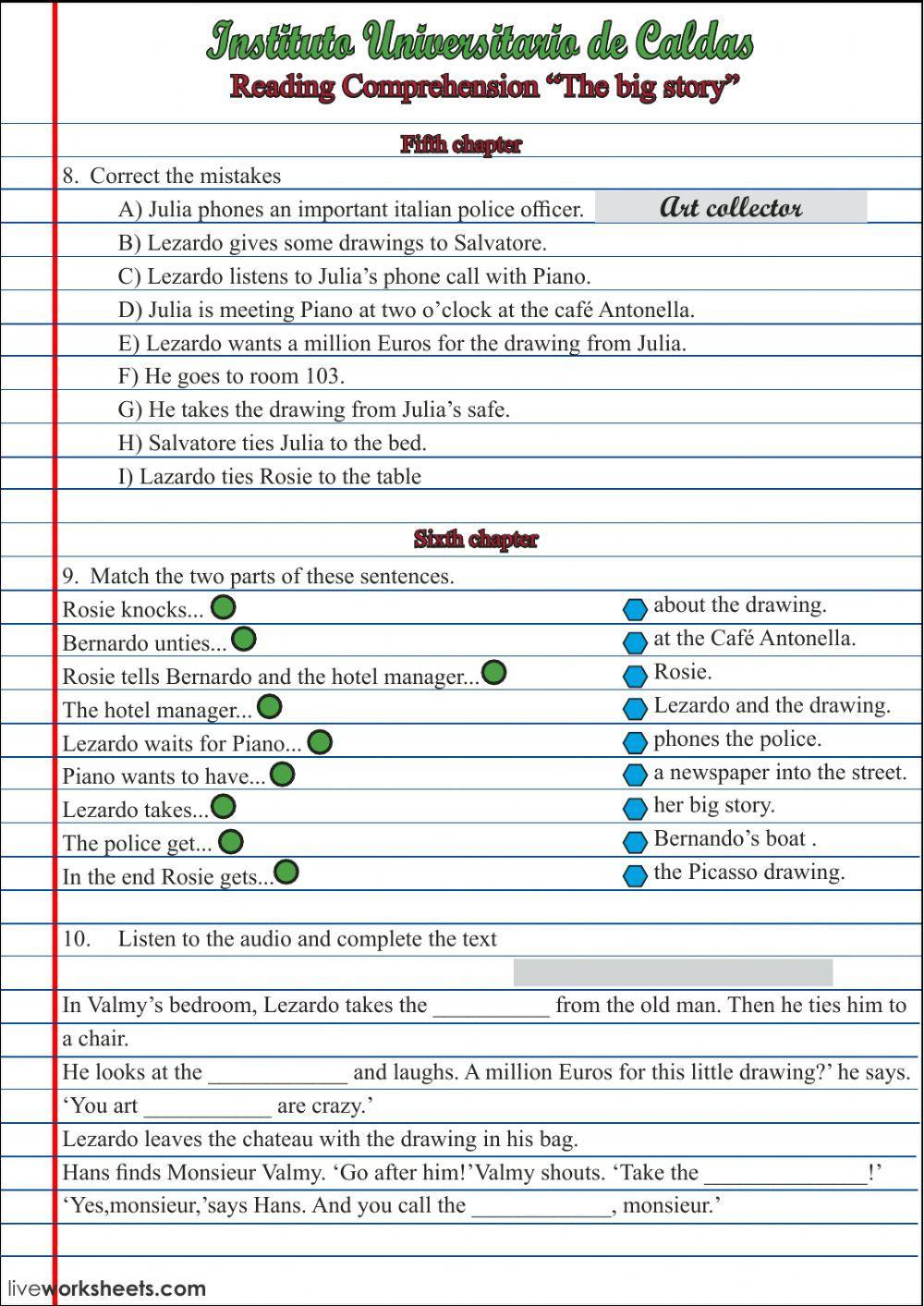 Reading comprehension the big story