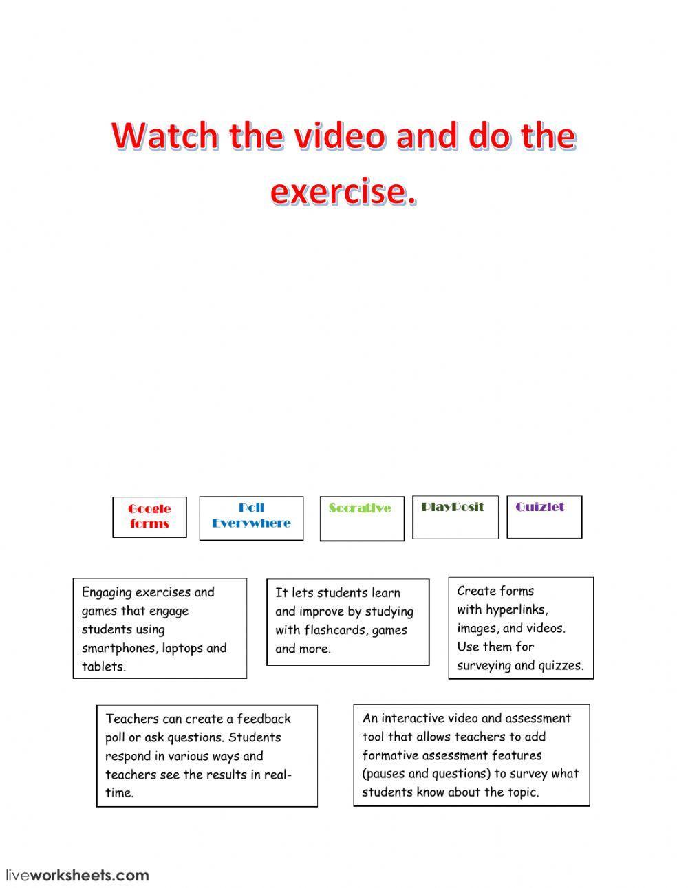 EdTech Tools for assessment