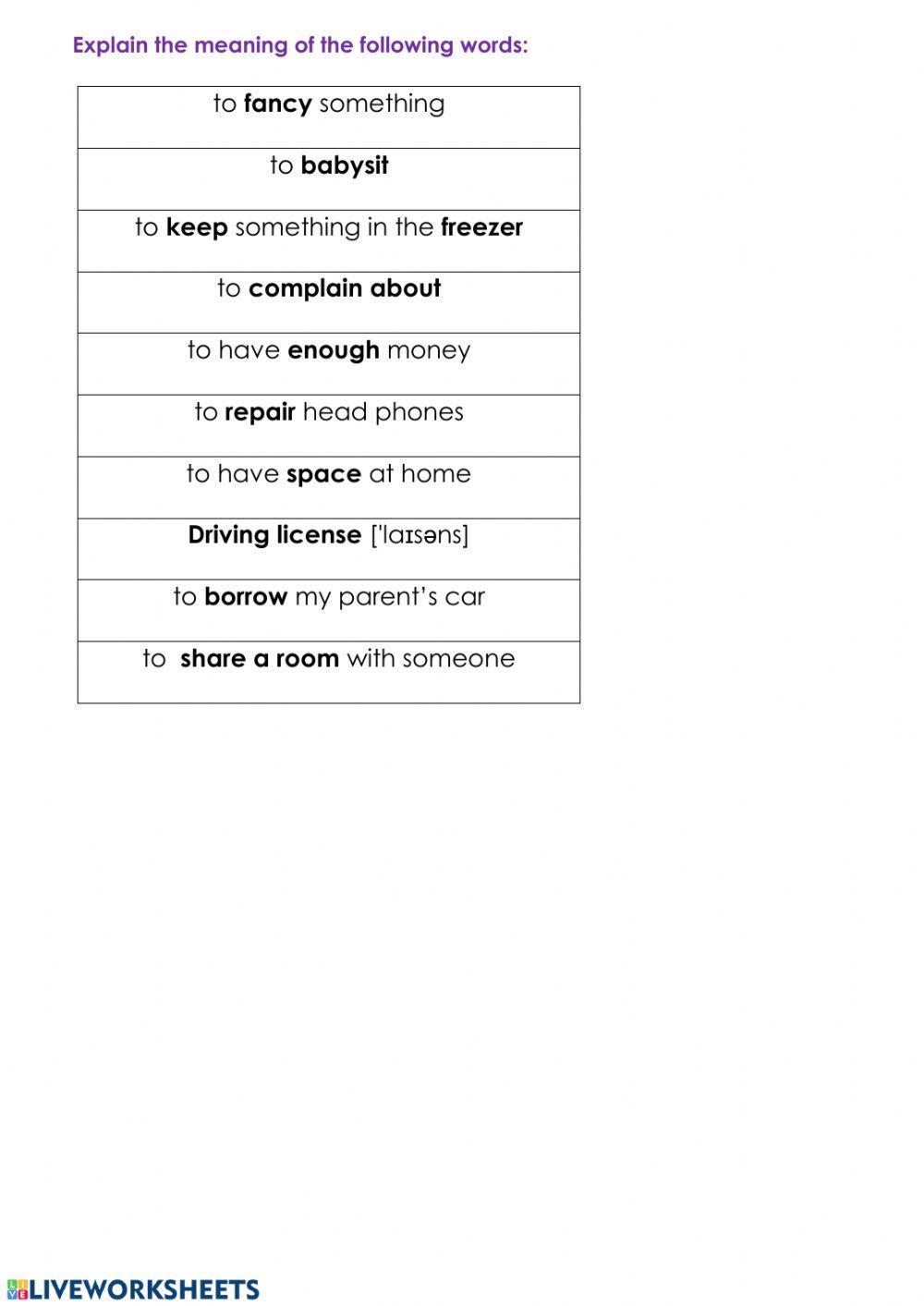 Worksheet Video first second conditional