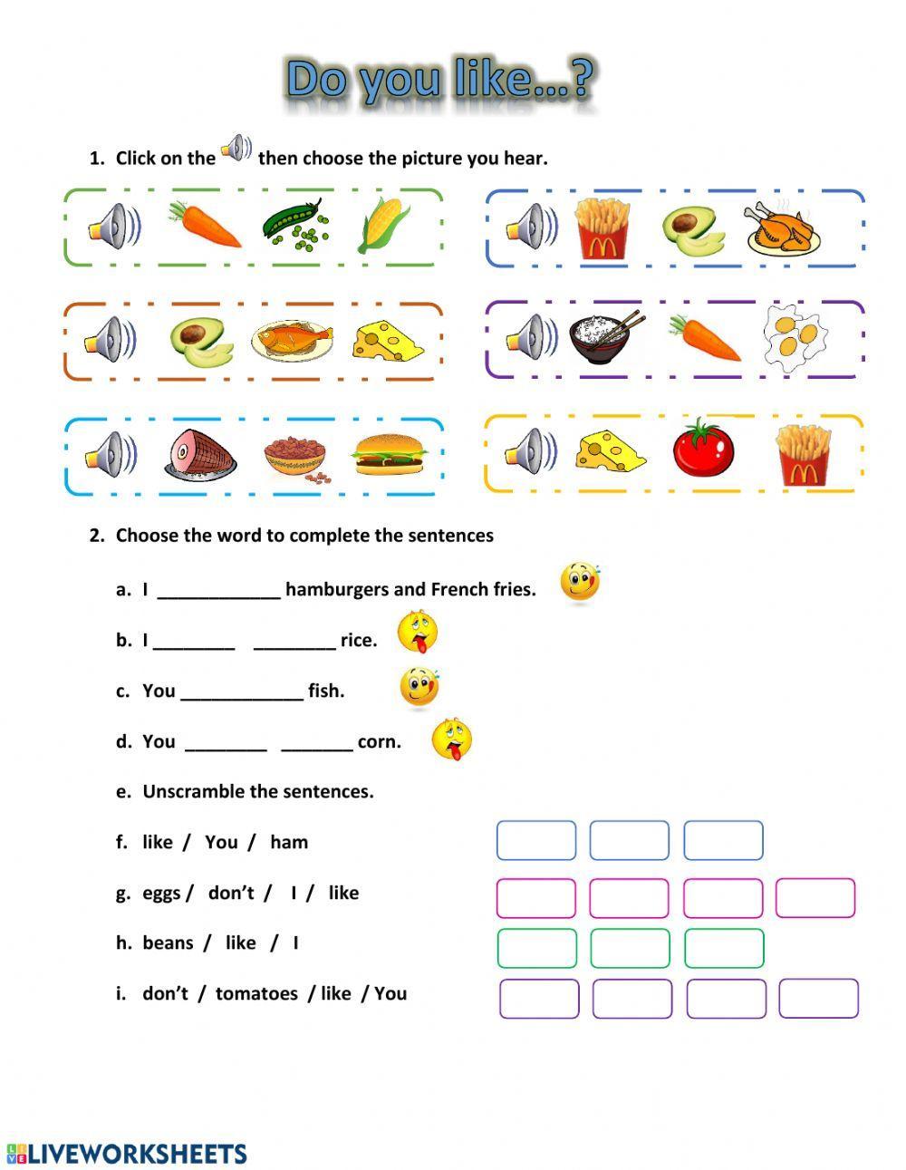 I like worksheets for kids. Food 3 класс Worksheets. Food Worksheets for Kids 2 класс. Worksheets food 2 класс. English food 2 класс Worksheet.