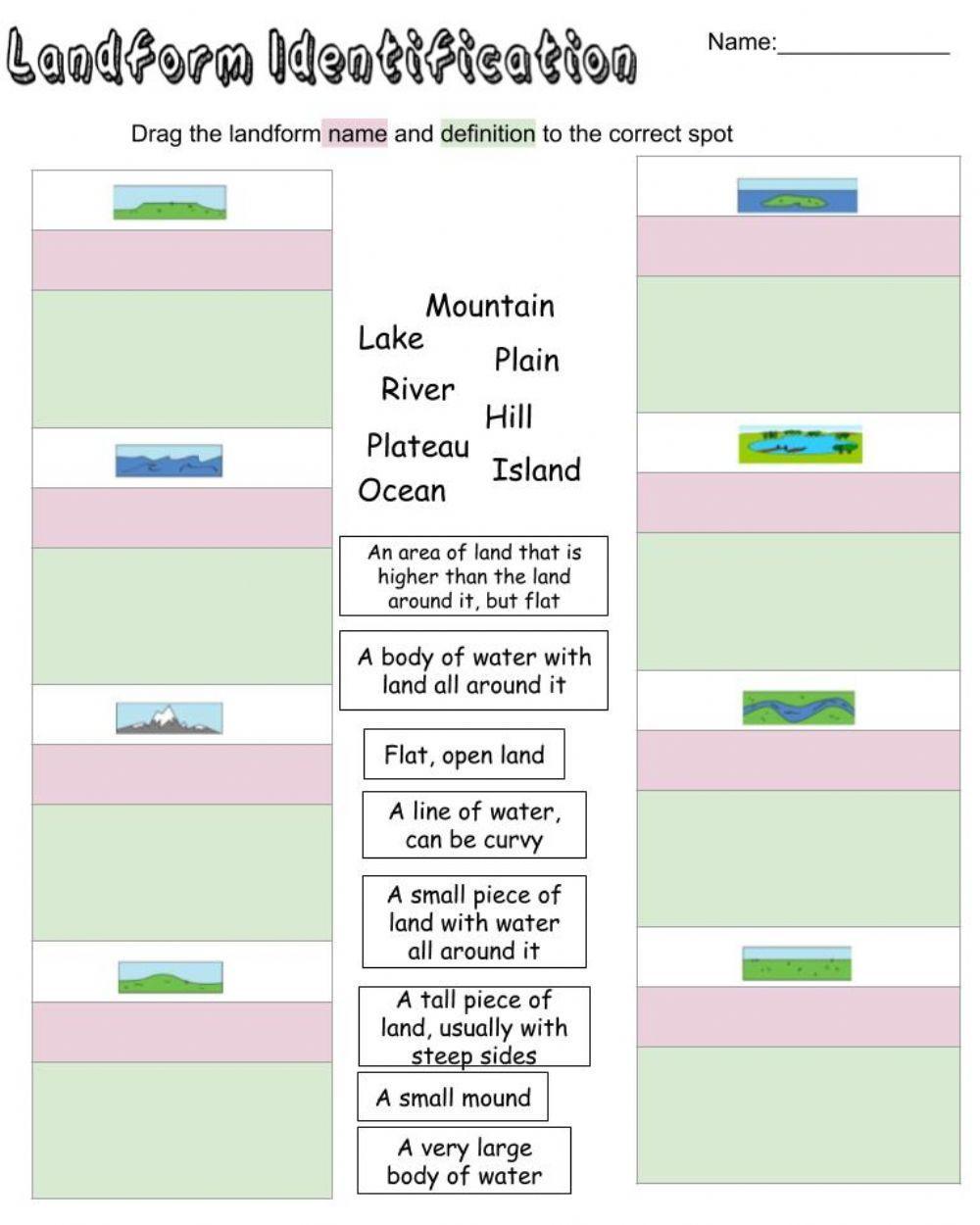 Identifying Landforms
