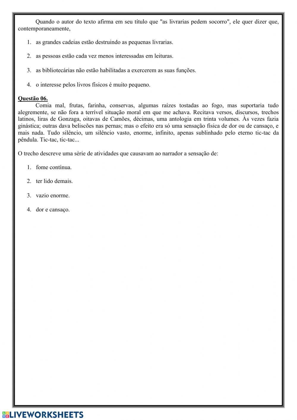 Interpretação de texto