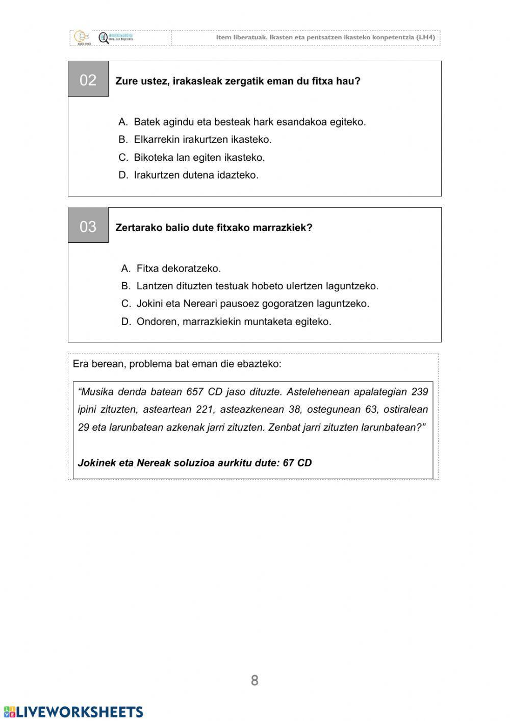 4.maila:IKASTEN IKASI