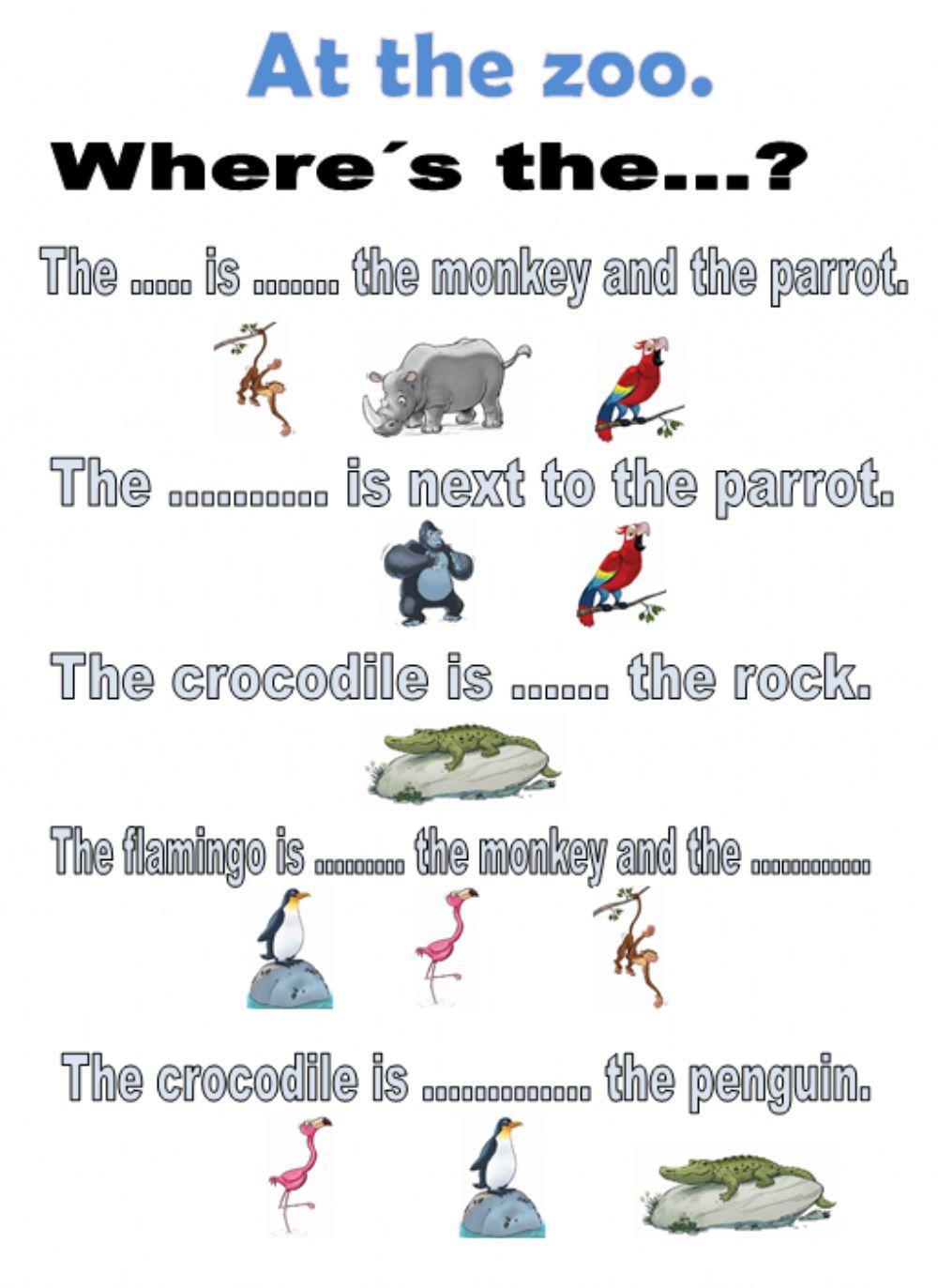 At the zoo. Where's the...?