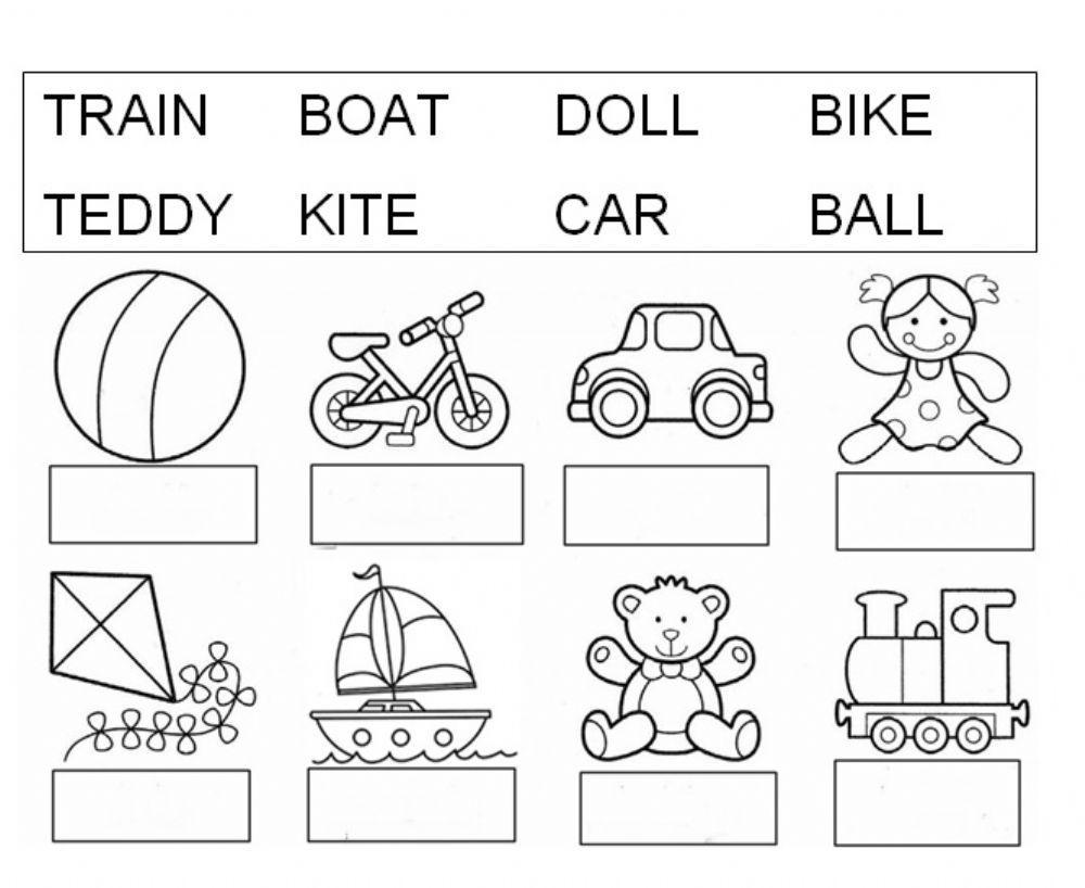 Vocabulary of toys
