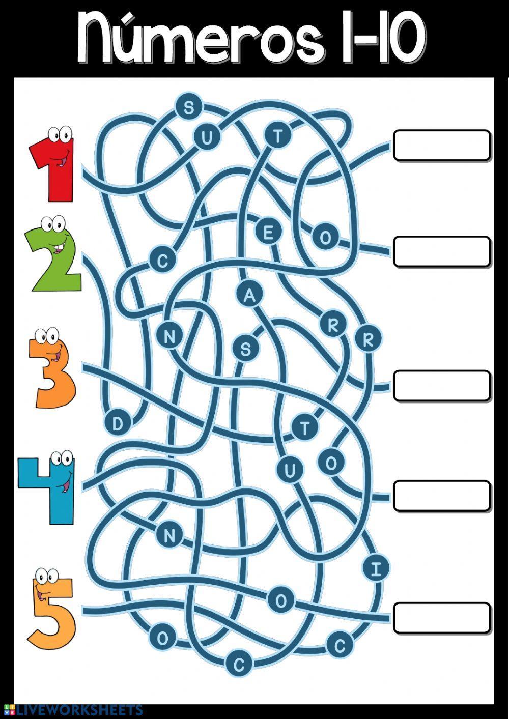 Números 1-10 (Escribir)