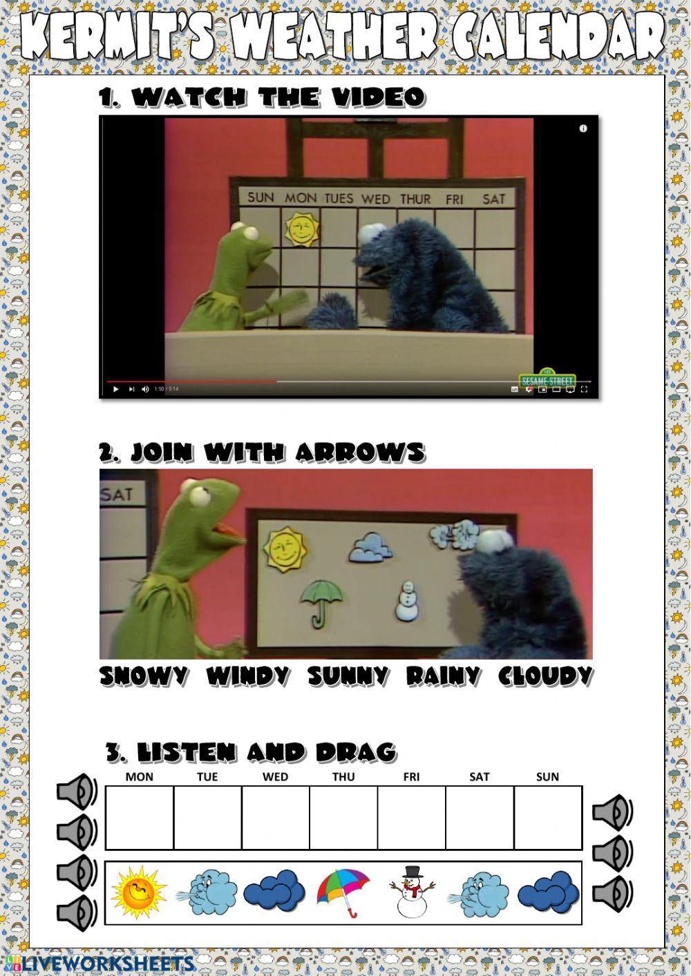 Kermit's Weather Calendar