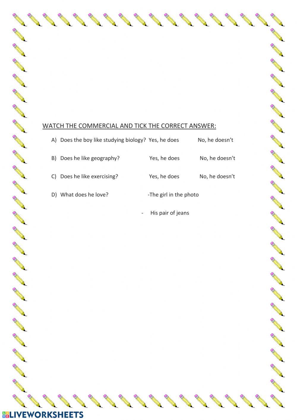 School subjects, song