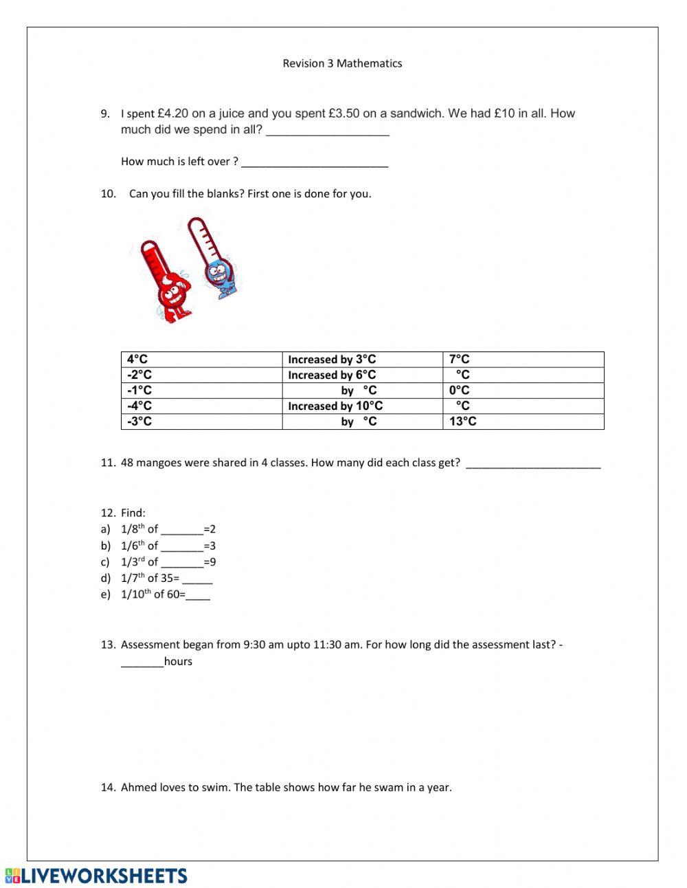 Math Revision 3