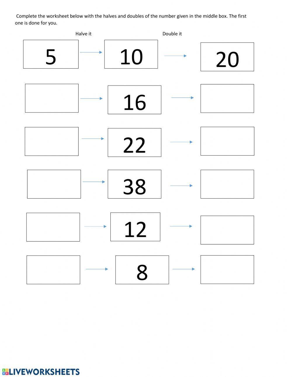 Maths worksheet