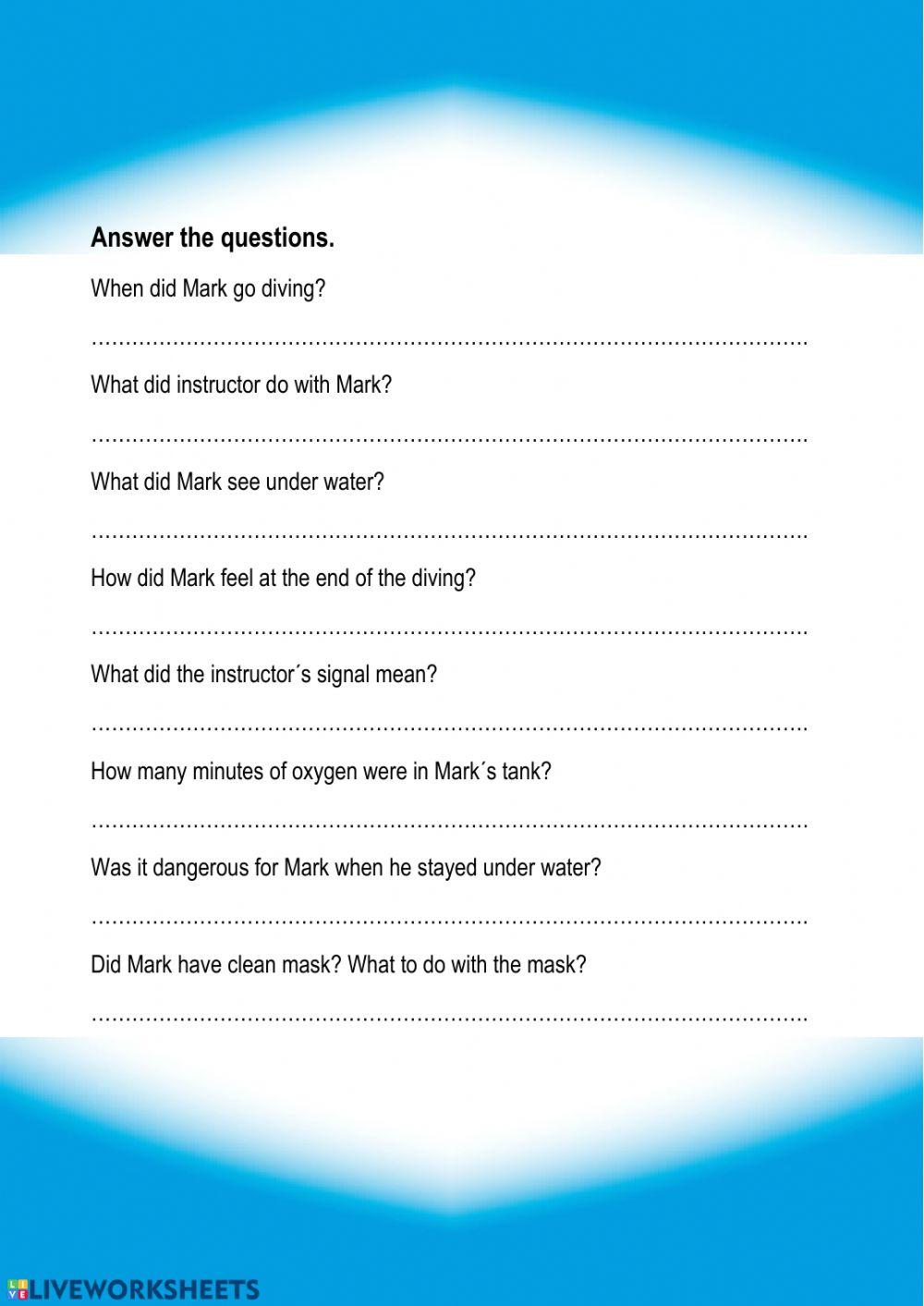 Reading about adventure