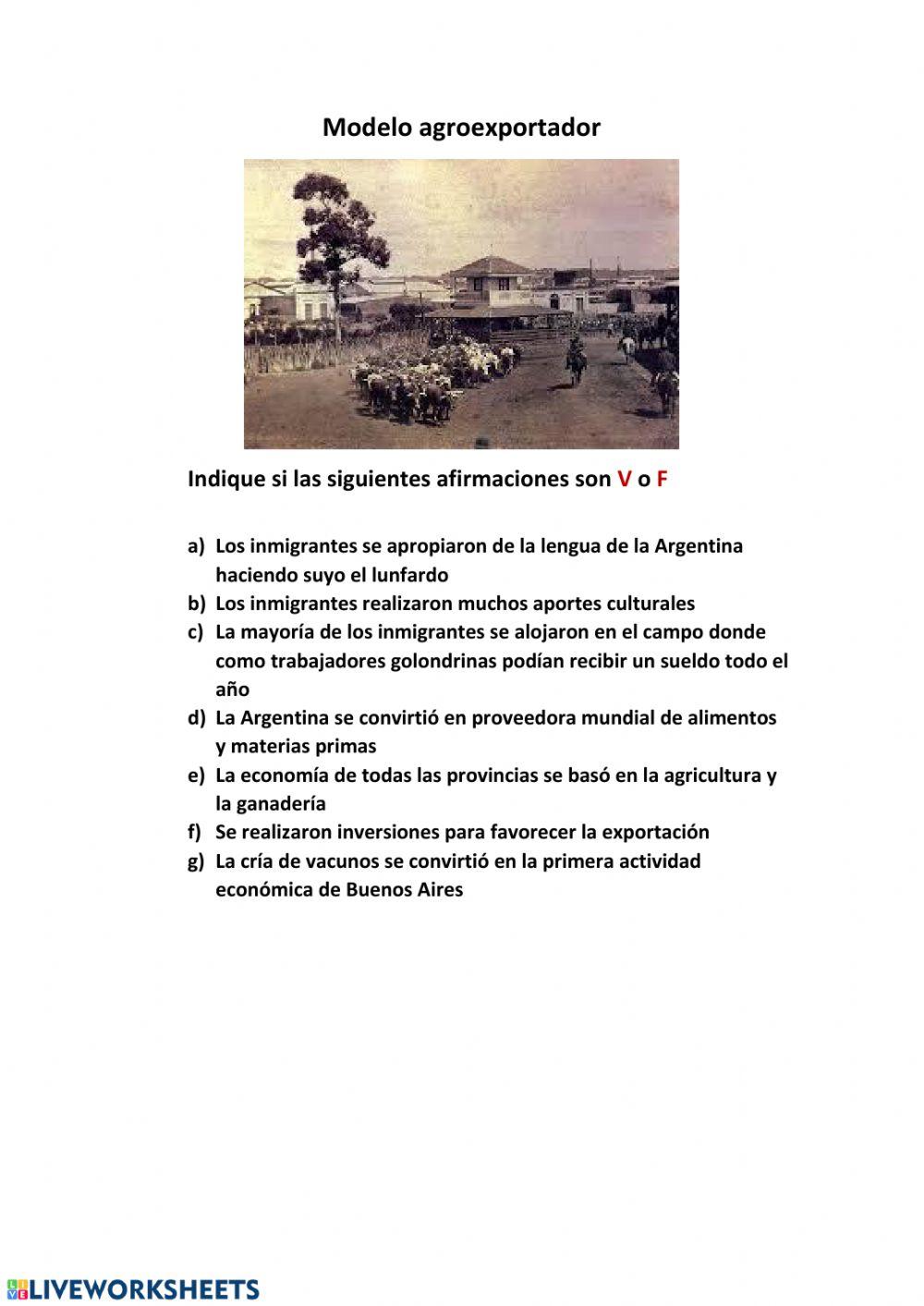 Modelo agroexportador