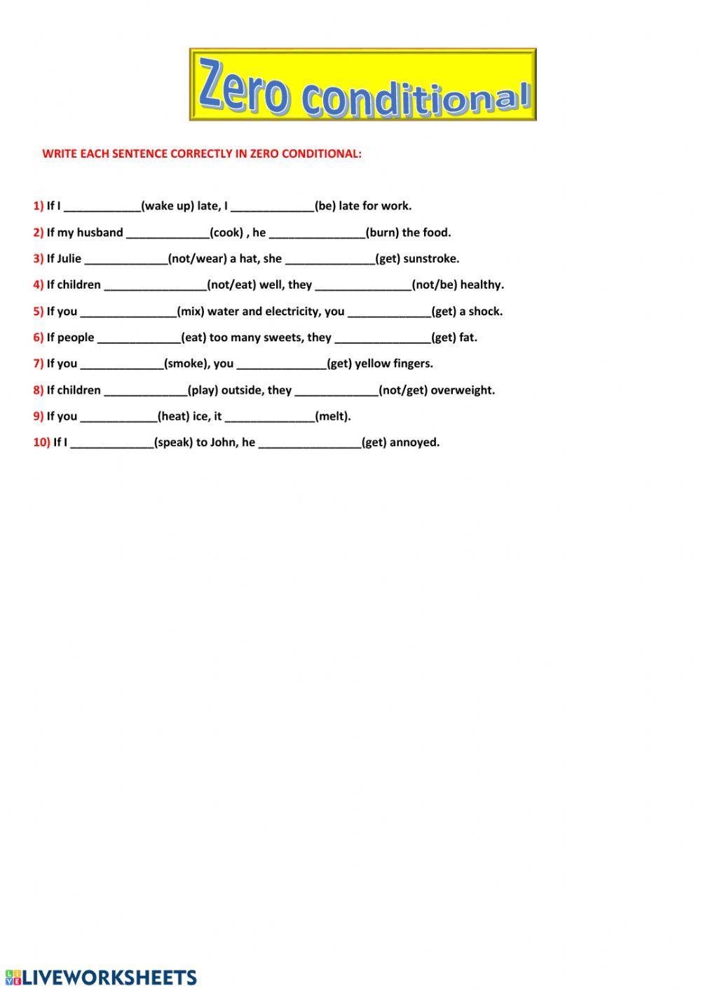 Conditionals Conditionals