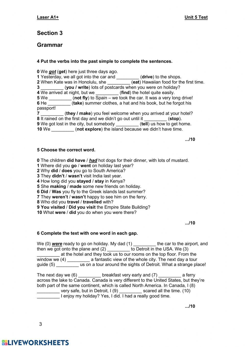 Travelling and hobbies