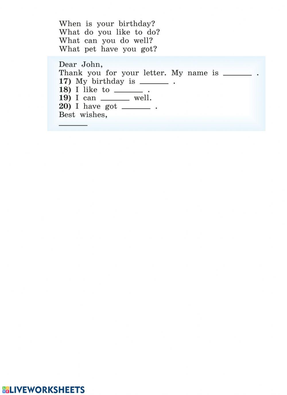 Test UNIT 4 for Enjoy English 3 2821 | OlgaDanilova