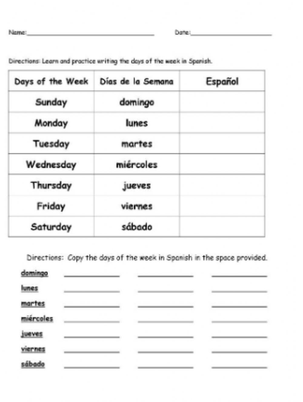 dias-de-la-semana-worksheet-live-worksheets
