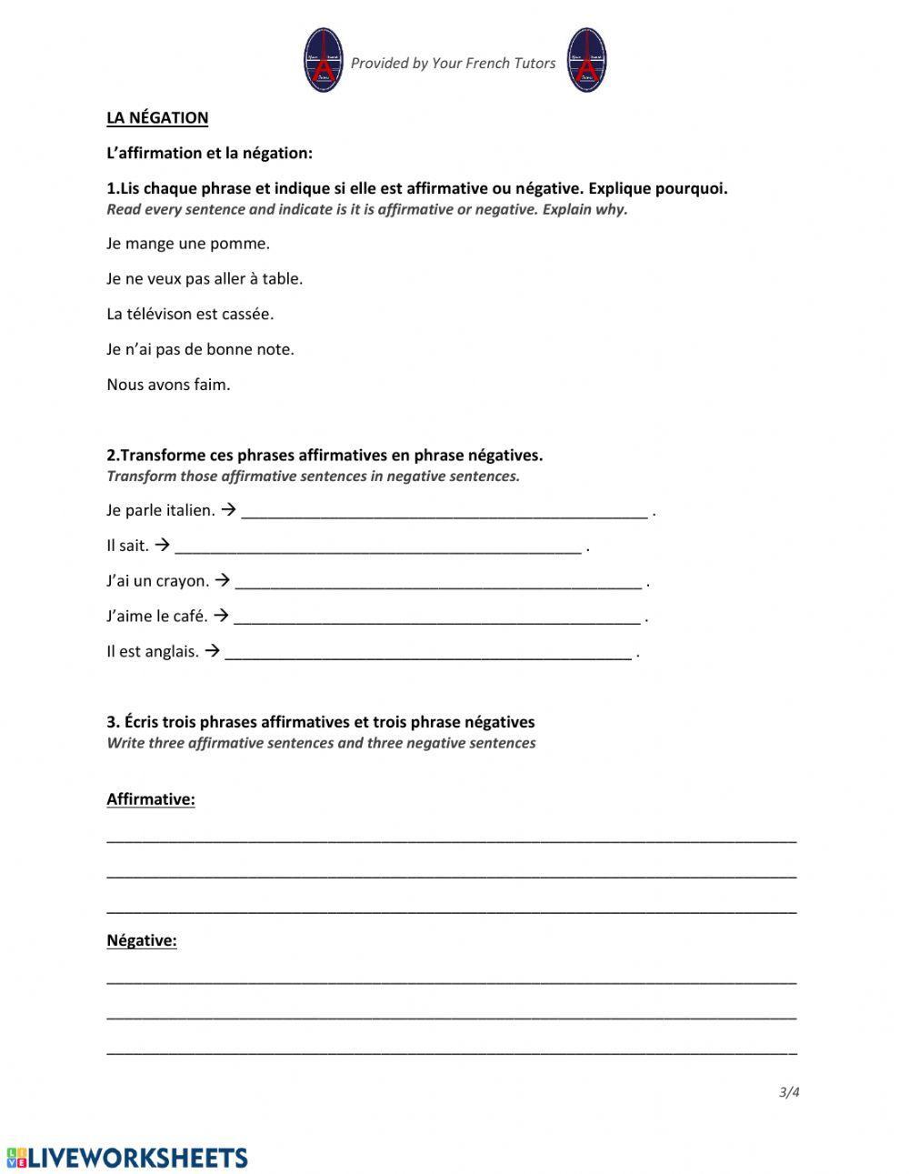 French Basics Exercise
