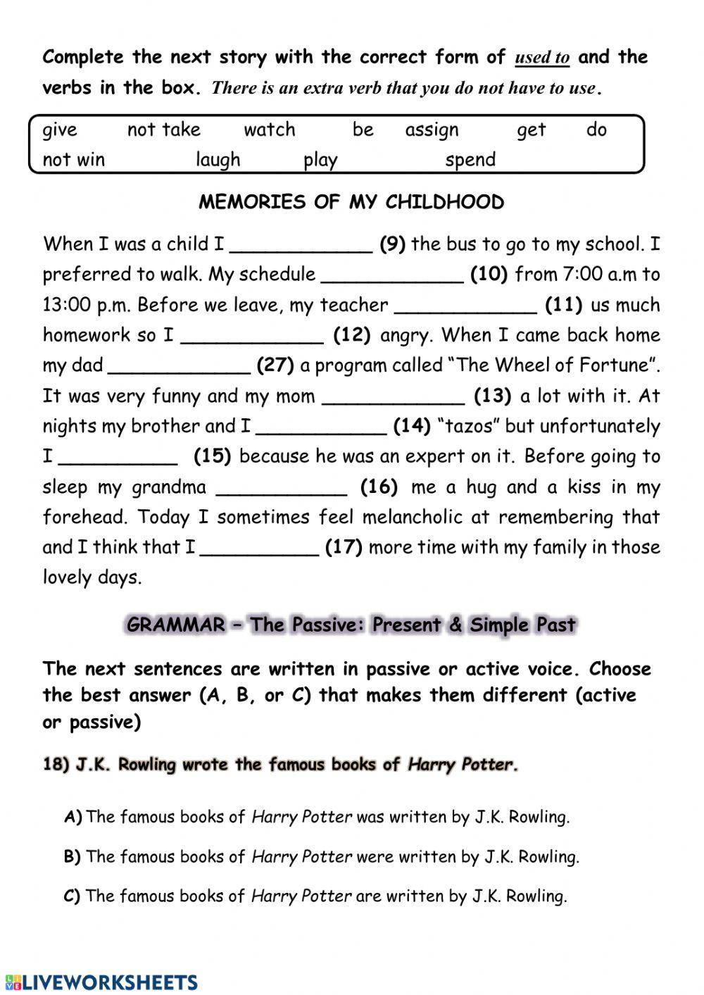 Comparatives & Passive Voice