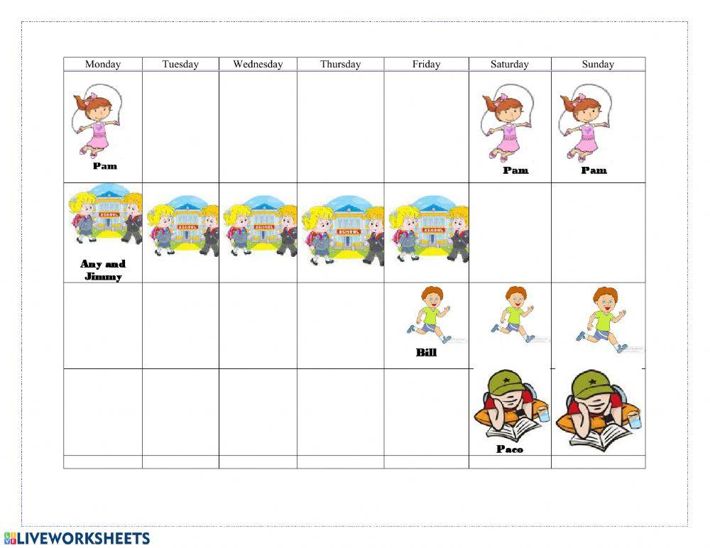 Simple present hos for kids