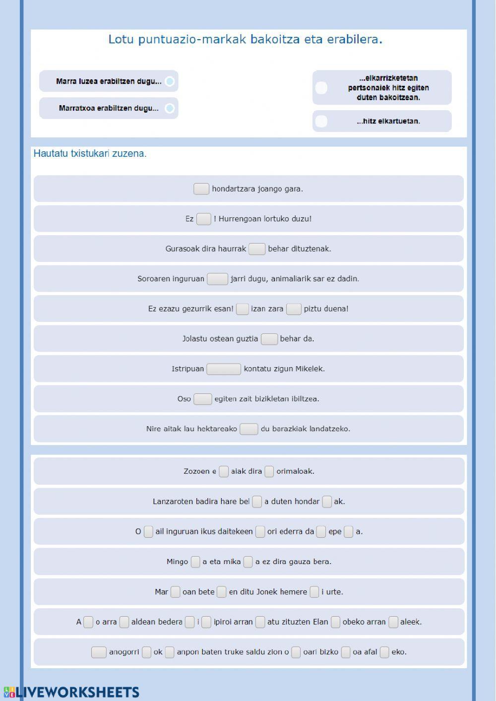 Ortografi 5. maila (1-5)