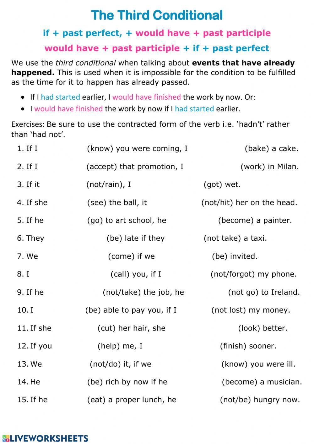 Third conditional exercises. Conditional 3 упражнения. Third conditional упражнения. Third conditional задания. Английский third conditional.