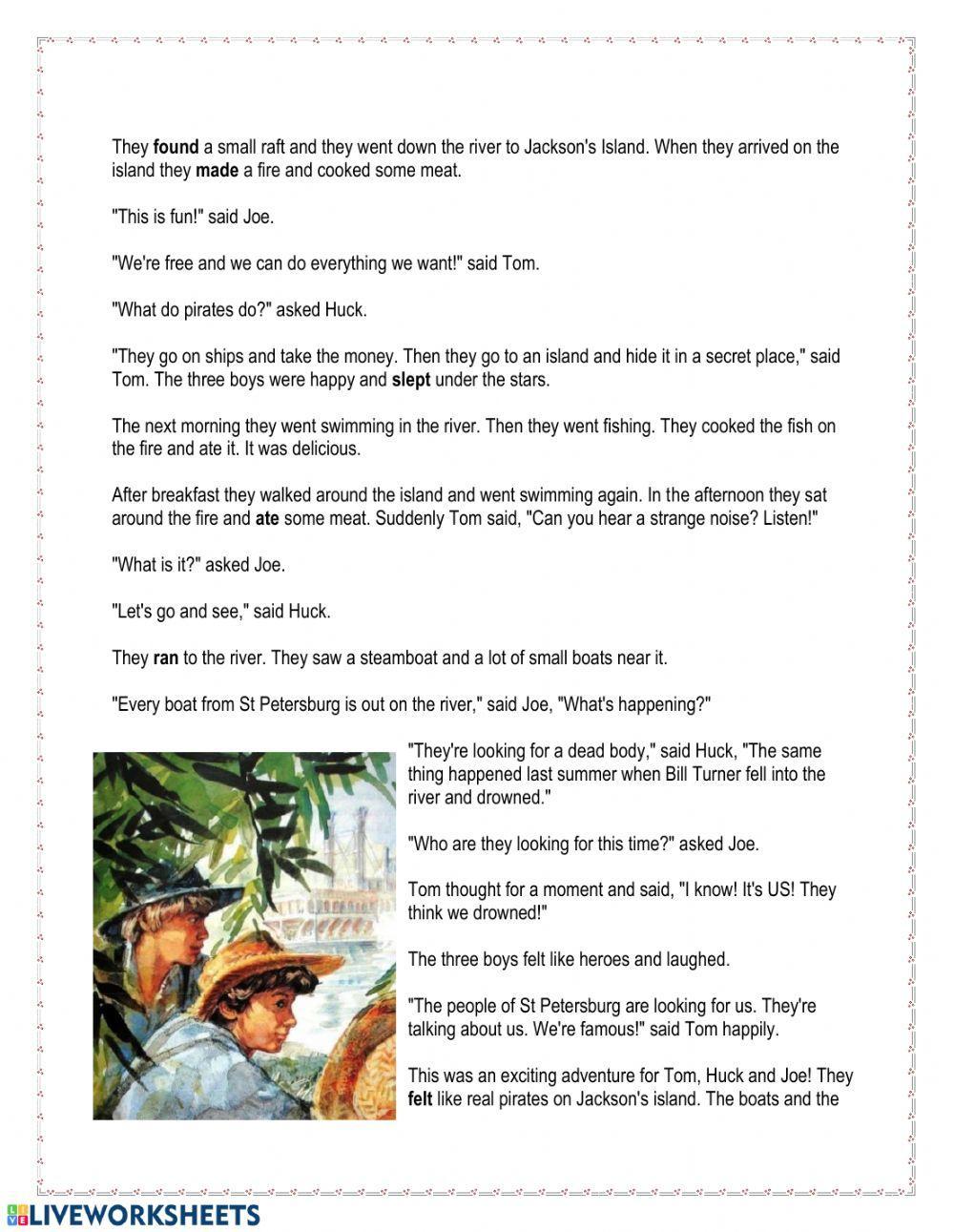 The Adventures of Tom Sawyer Chapter 4 The Adventures of Tom Sawyer Chapter 4