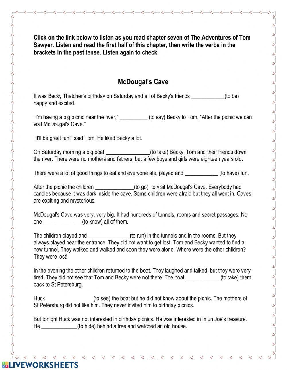 The Adventures of Tom Sawyer Chapter 7 The Adventures of Tom Sawyer Chapter 7