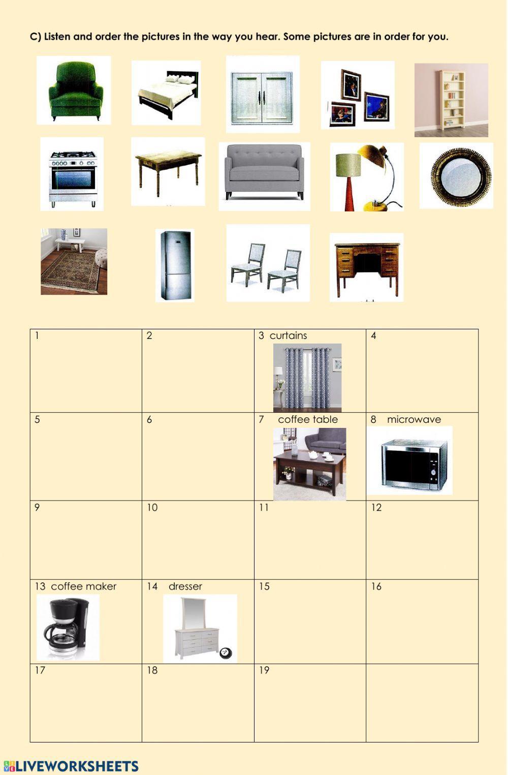 The house and furniture The house and furniture