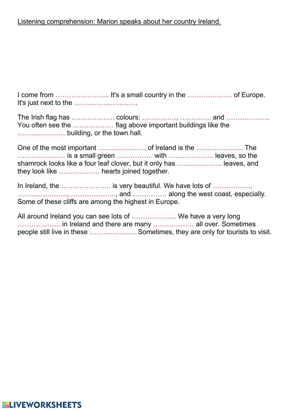 Listening about Ireland