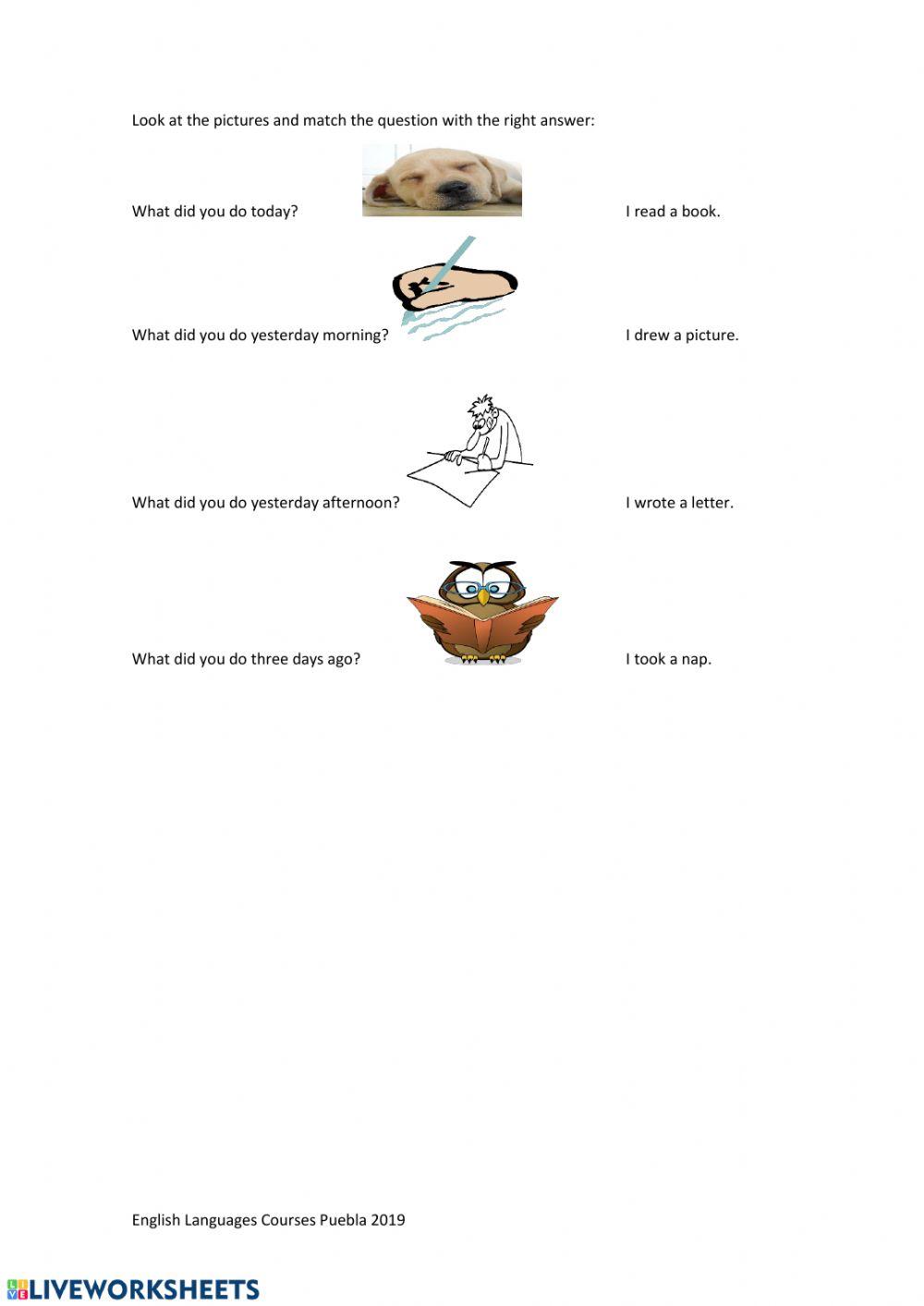 Simple Past Irregular Verbs