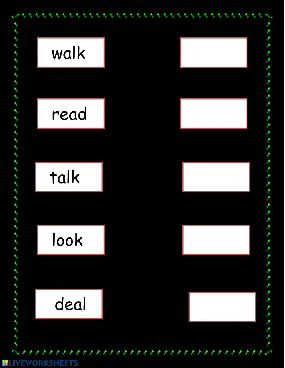 Words typing activity | Live Worksheets