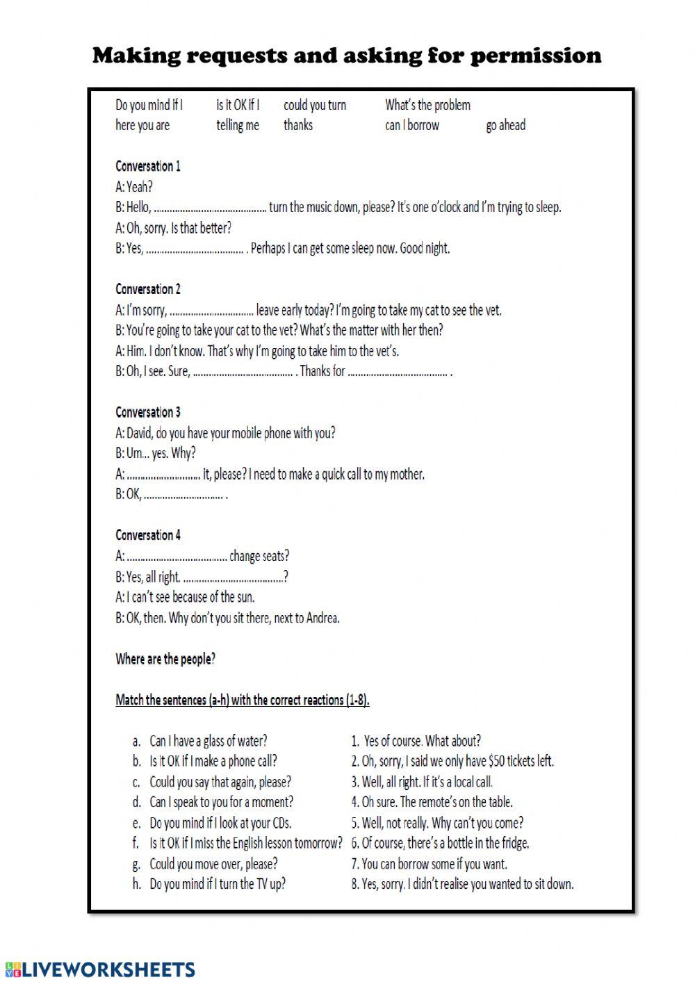5396189 | Making Requests and Asking for Permission