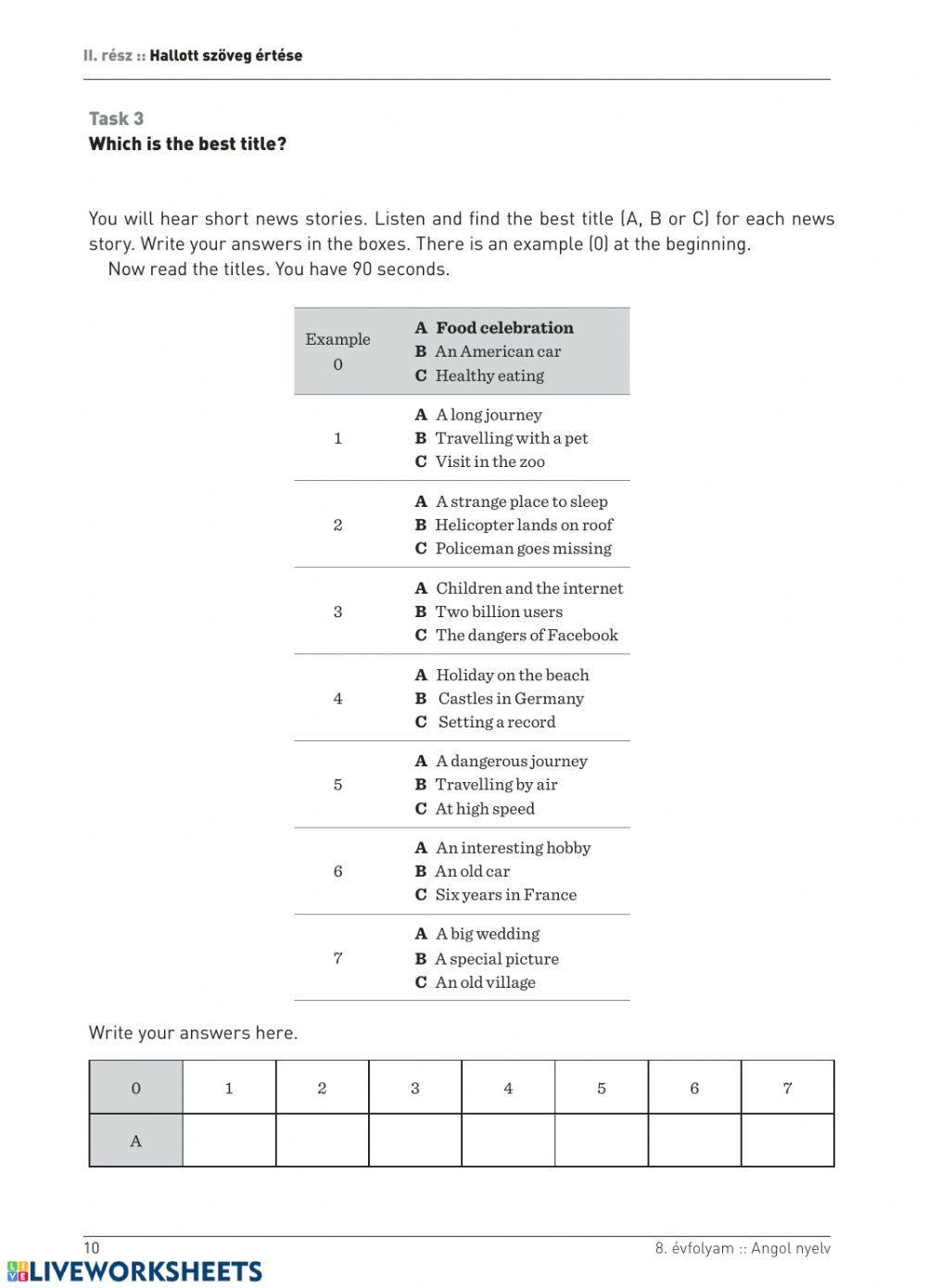 Kompetencia 8. évfolyam 2018.