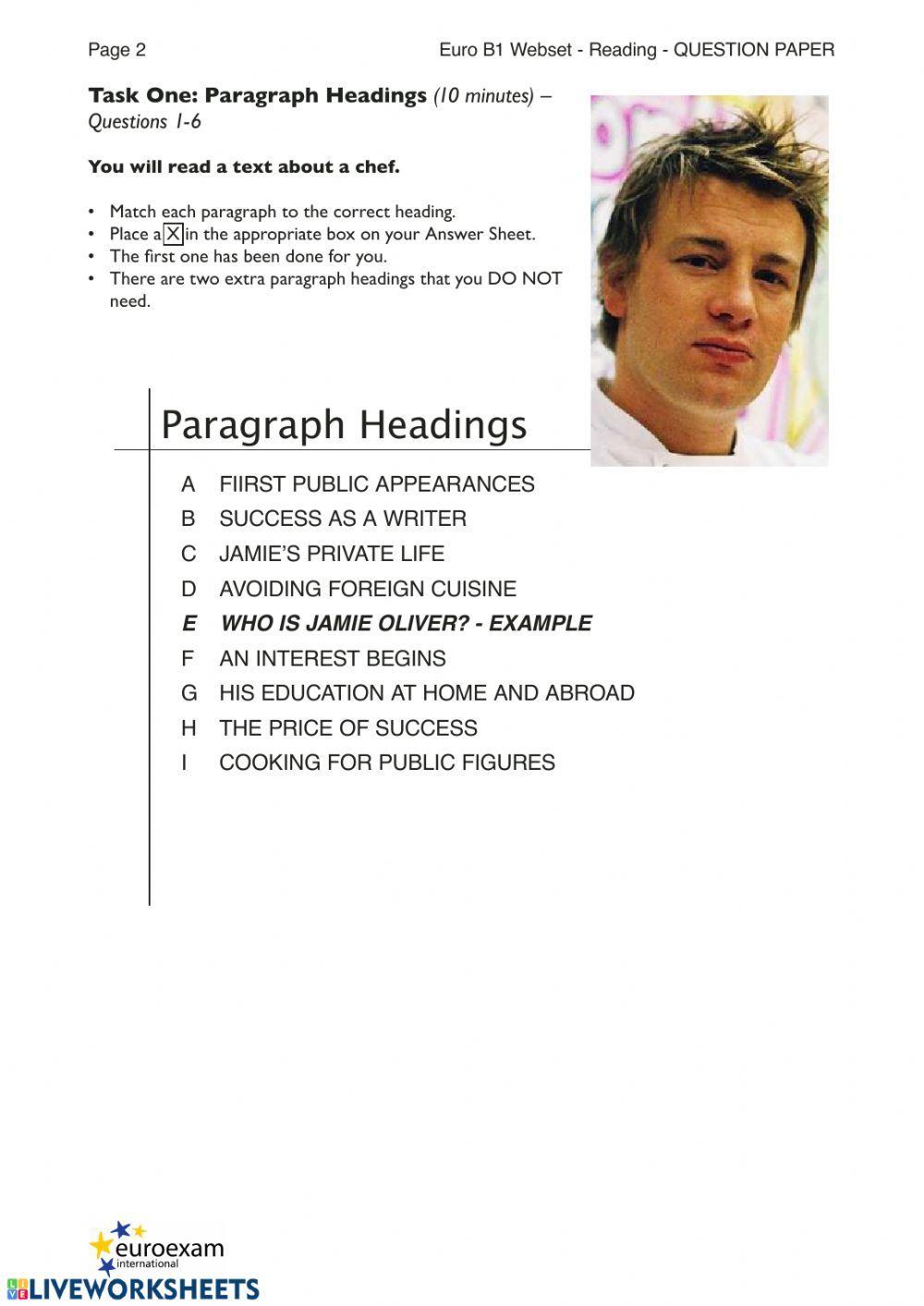 Euroexam sample test