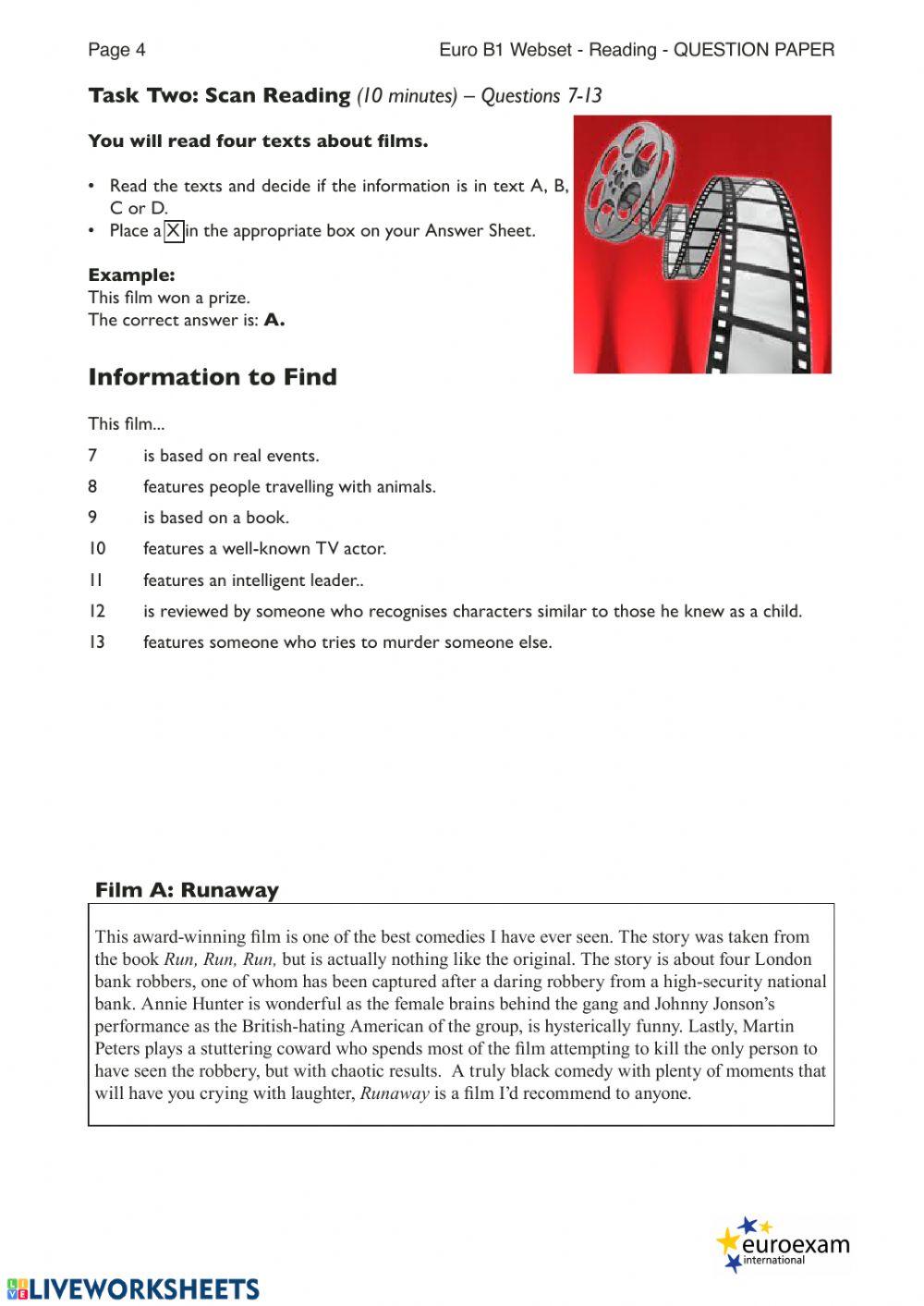 Euroexam sample test