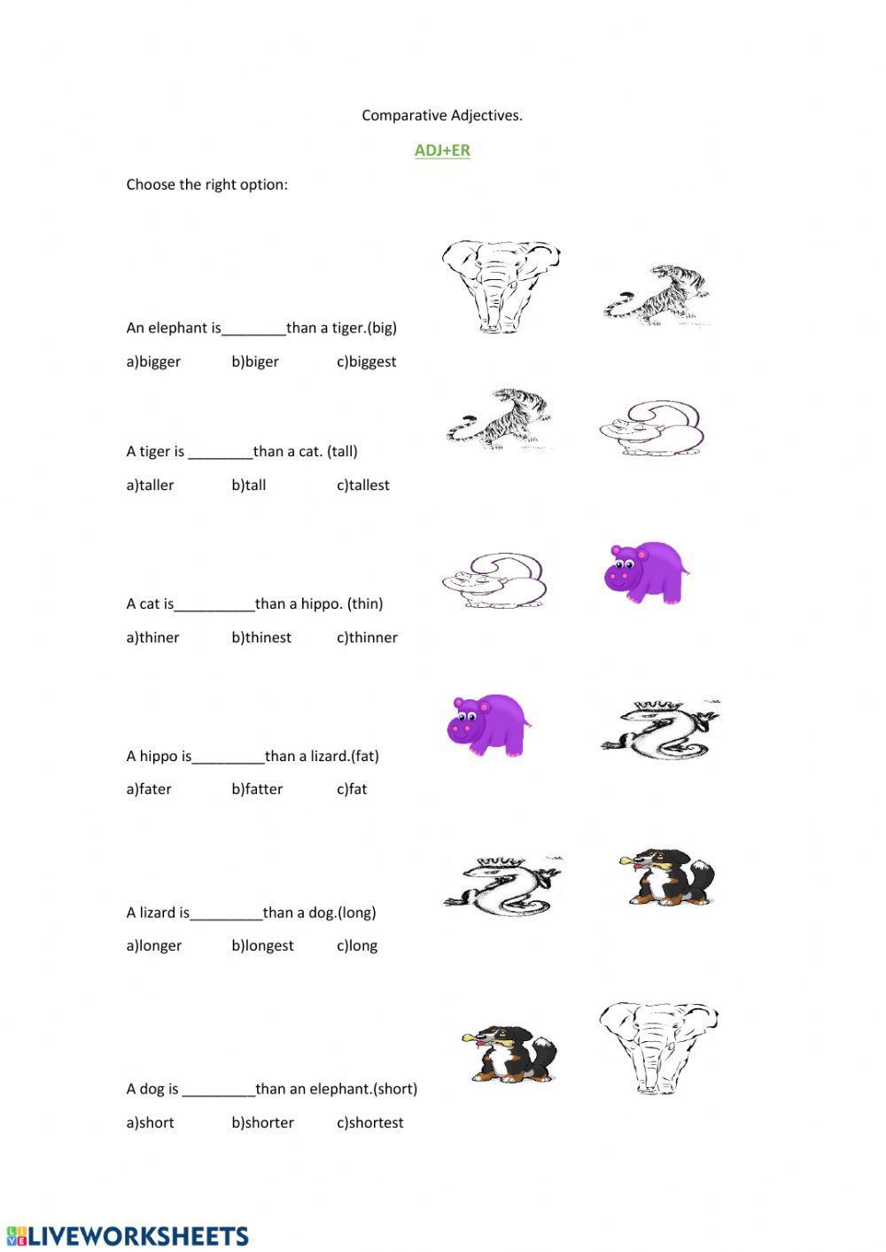 Comparatives Adjectives